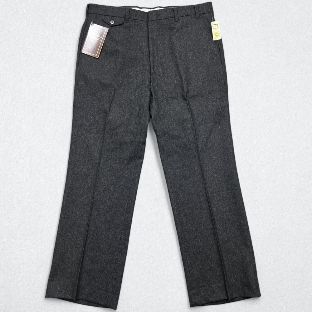 Vintage Levis Tailored Classics Pants Mens 38x31 Gray Wool Blend Made In USA NEW